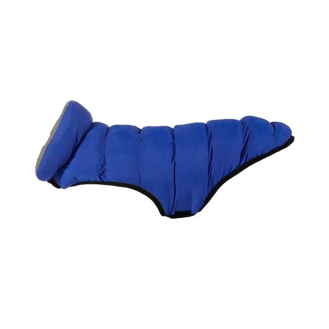 My Pets Reversible Padded Puffer Blue Coat