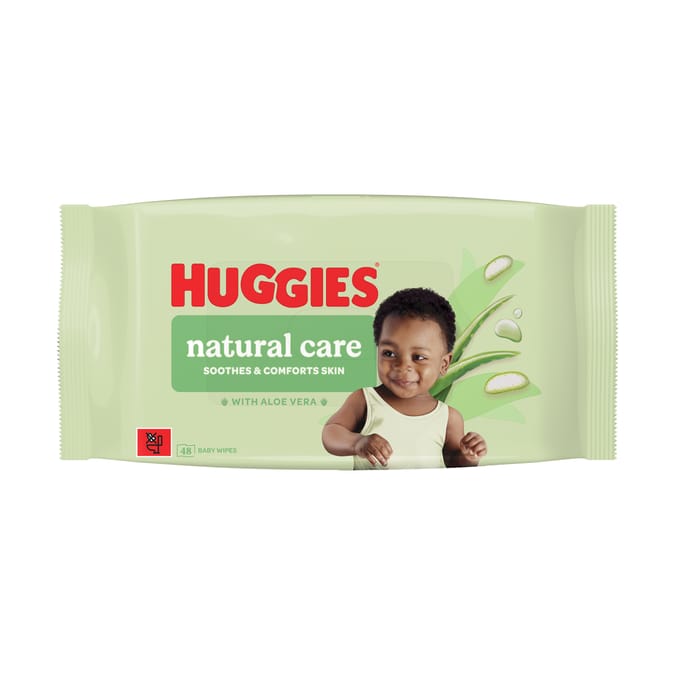 Huggies Natural Care Fragranced Baby Cleansing Wipes 48's