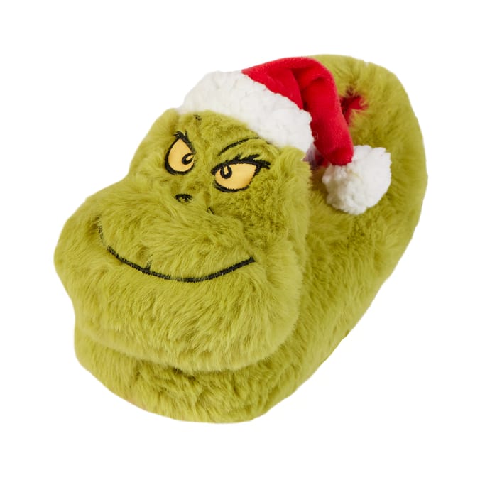 Kids Grinch Slippers Home Bargains