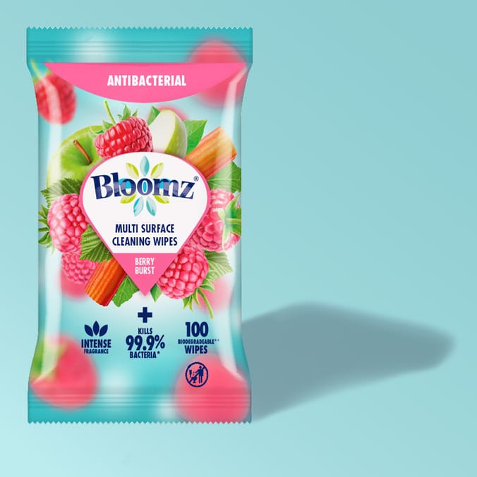 Bloomz Multi Purpose Cleaning Wipes 100s - Berry Burst