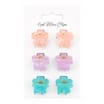 Mini Flower Clips 6 Pack - Pastels