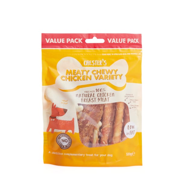 Chester's Meaty Chewy Chicken Variety 320g Home Bargains