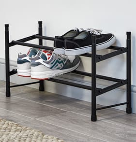 Utility 2 Tier Extending Shoe Rack 
