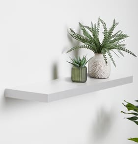 Home Floating Shelf 80cm - White