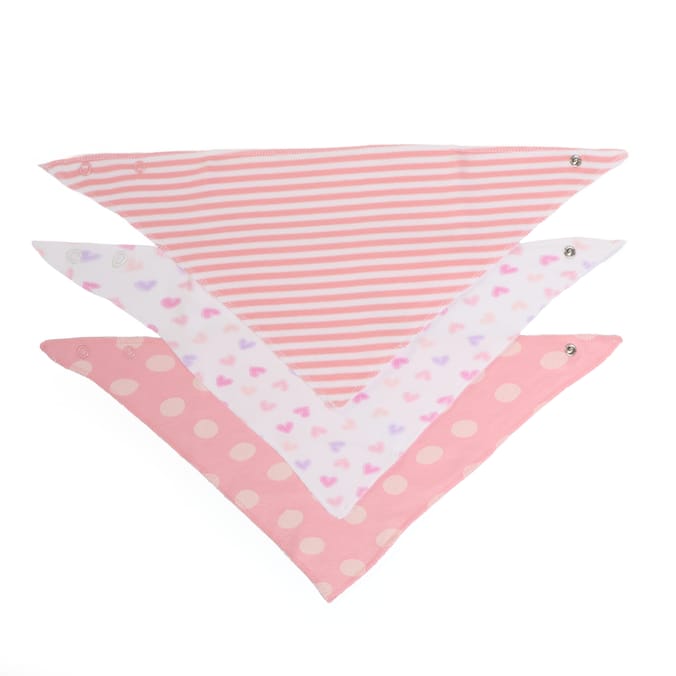 Pure Baby Bandana Bib 3 Pack