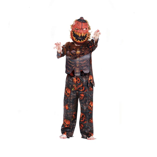 Hallow Scream Kids Pumpkin Zombie Costume Home Bargains