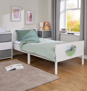 Liberty House Toys Kids White Single Bed – Horse Rider