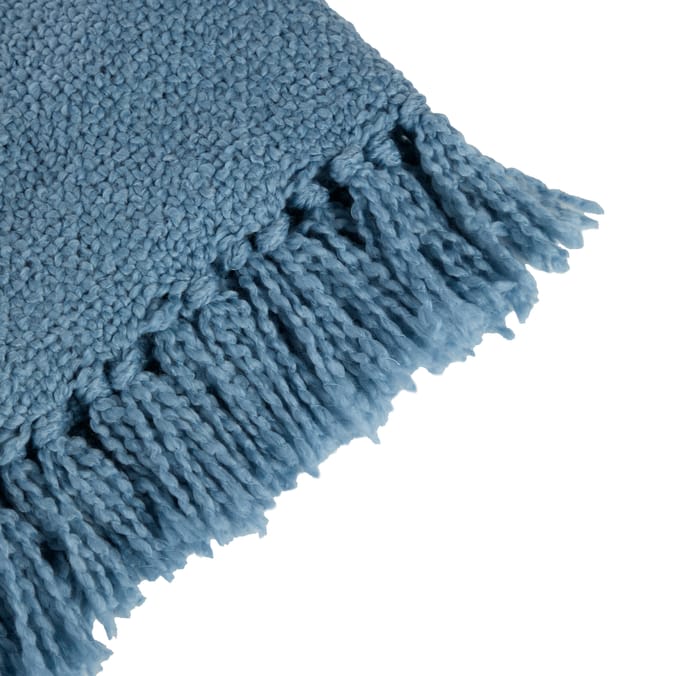Hinch Home Knitted Throw - Blue