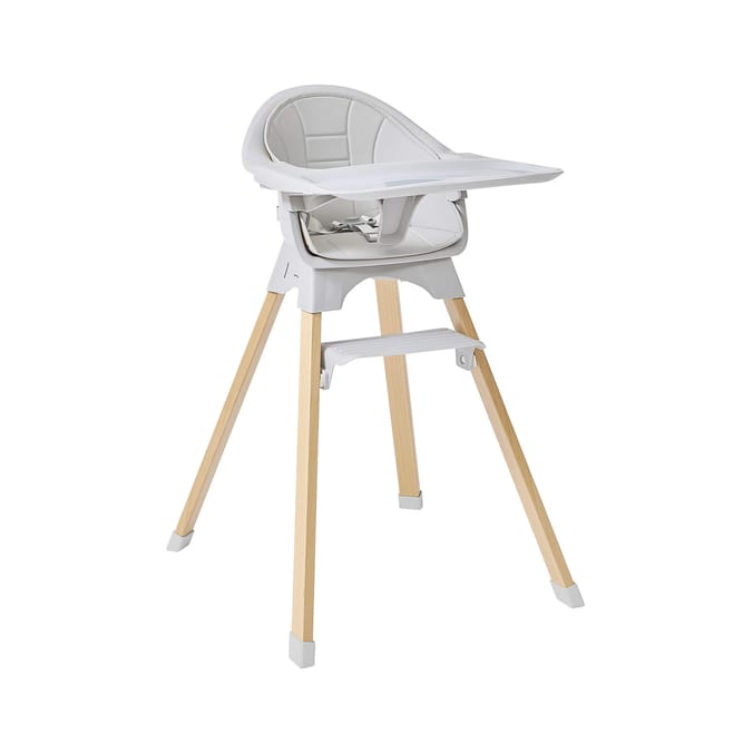 Liberty House Toys Kids High Chair – Grey and Beechwood