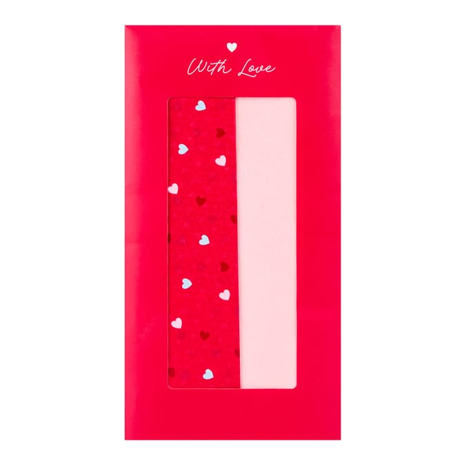 With Love Valentines Day Tissue Paper 10 Sheets