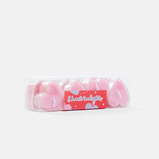 Heart Love Tealights 8 Pack