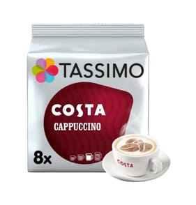 Tassimo Costa Cappuccino Pods 8 Pack