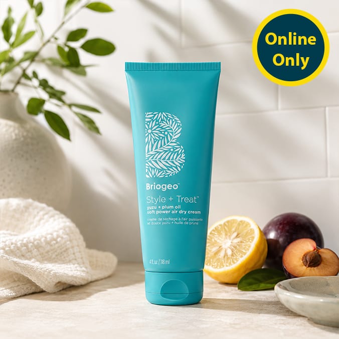 Briogeo Style + Treat. Yuzu + Plum Oil Soft Powder Air Dry Cream 118ml