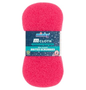 Minky M Cloth Non-Scratch Brites Scrubbies 2 Pack