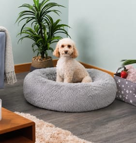 My Pets Faux Fur Round Bed