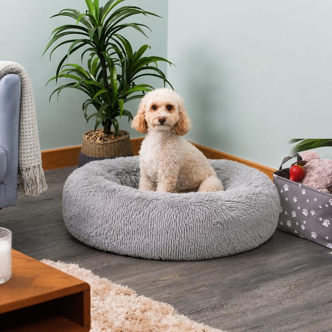My Pets Faux Fur Round Bed