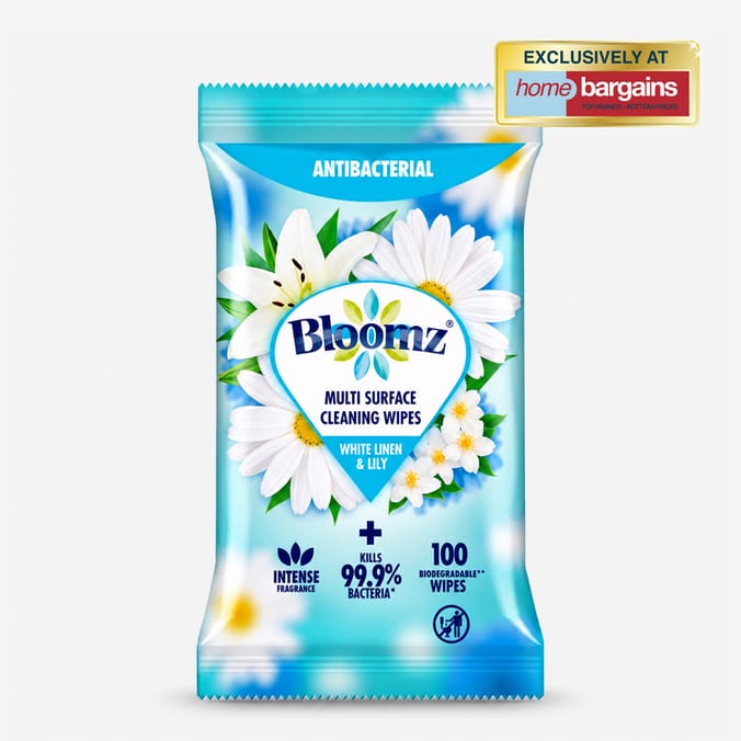 Bloomz Multi Purpose Cleaning Wipes 100s - White Linen & Lily