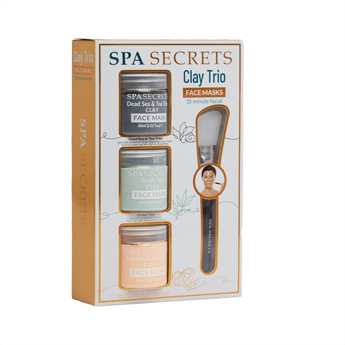 Spa Secrets Clay Trio Face Masks Home Bargains