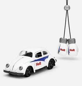 Jada Punch Buggy 1959 VW Beetle & Boxing Gloves - White