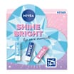 NIVEA Shine Bright Lip Balm Gift Set