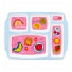 Scribble Pop Shop Kids 5 Section Meal Tray - Pink