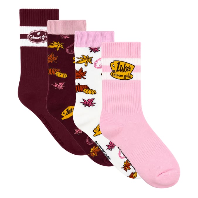 Gilmore Girls Ladies Socks 4 Pack - Size 3-7