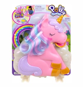 Polly Pocket Rainbow Unicorn Salon Playset