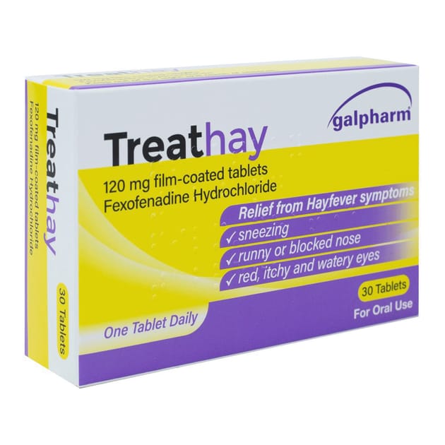 Galpharm Treathay Hayfever Relief Tablets 10s Home Bargains