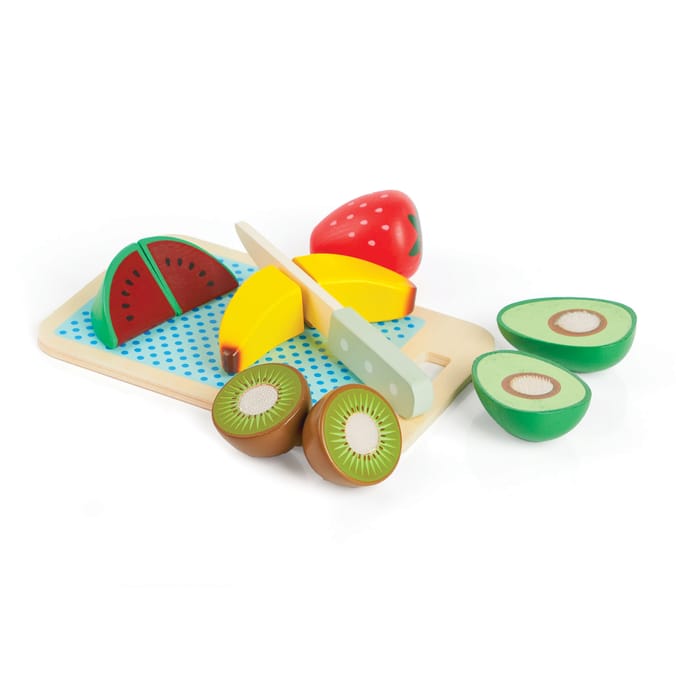 Let's Play Wooden Food Playset