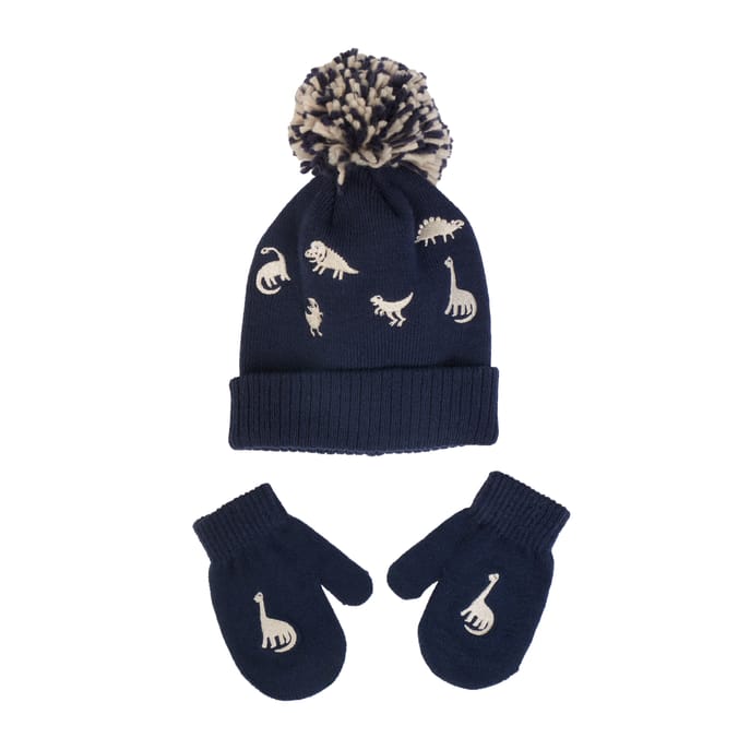 Originals Winter Kids Dino Hat & Gloves Set