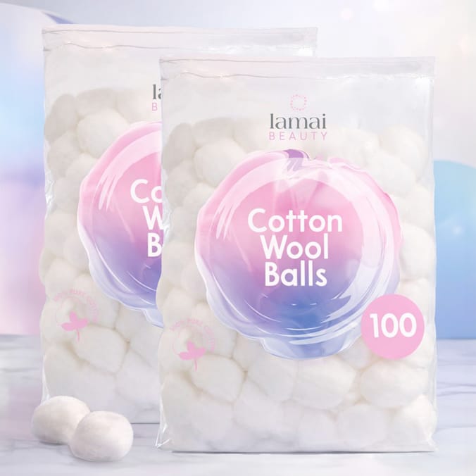 Lamai Beauty Cotton Wool Balls 100s x2