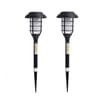 Firefly Lantern Stake Solar Light x2 - Black