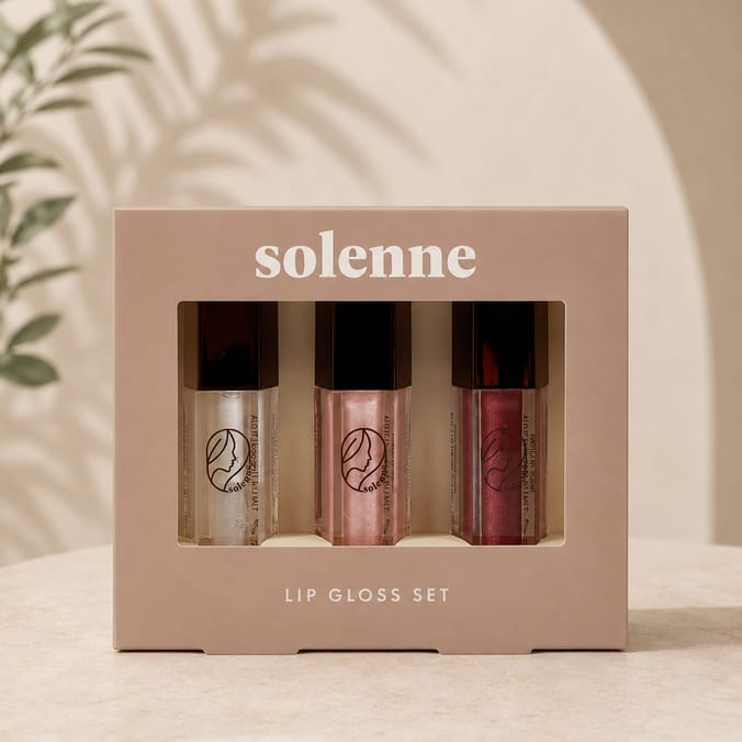 Solenne Shimmer Lip Gloss Trio