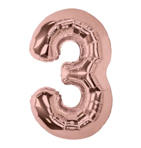 Lets Party Rose Gold Foil 3 Balloon