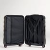 Salisburys Embossed Quilted Shell Suitcase - Black