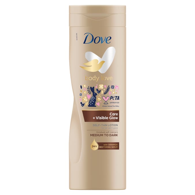 Dove Visible Glow Medium-Dark Self Tan Lotion 400ml
