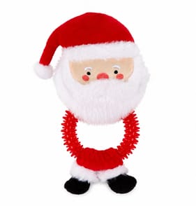 Chester's Santa Pet Toy With Chewy Ring