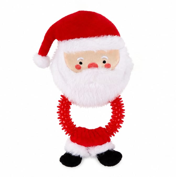 Chester's Santa Pet Toy With Chewy Ring