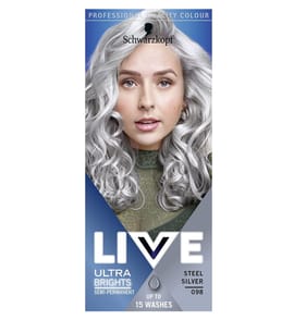 Schwarzkopf LIVE Ultra Brights Hair Dye - Steel SIlver 098