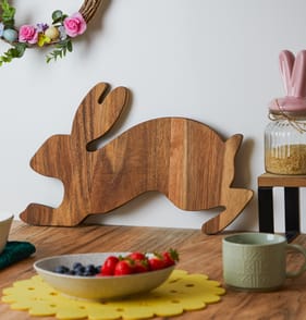 Spring Time Bunny Wooden Board