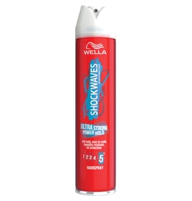 Wella Shockwaves Ultra Strong Power Hold Hairspray 250ml