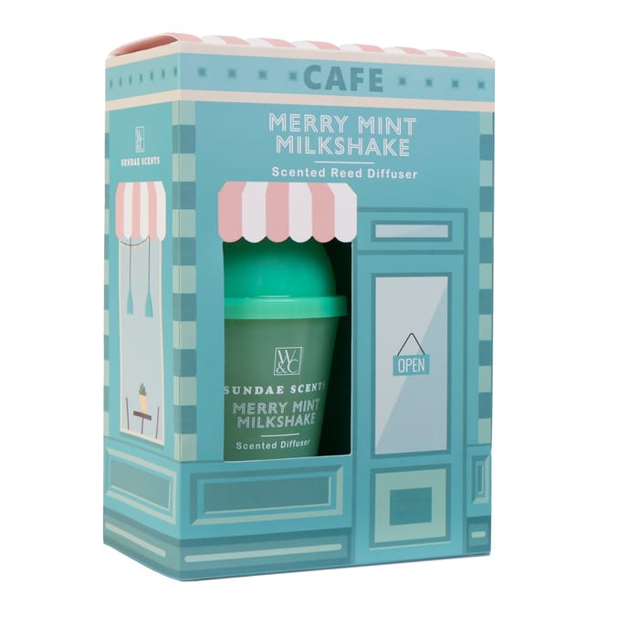  Wickford & Co Sundae Scents Scented Diffuser 150ml - Merry Mint Milkshake 
