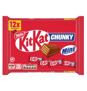 KitKat Chunky Mini Milk Chocolate Bars 12 Pack Multipack 194g