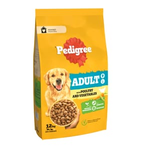 Pedigree Complete Adult Dry Dog Food 12kg - Poultry and Vegetables