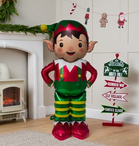 Sleigh Bells Foil Standing Balloon
