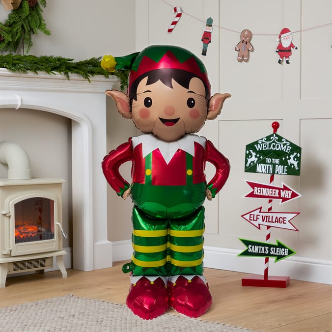 Sleigh Bells Foil Standing Balloon