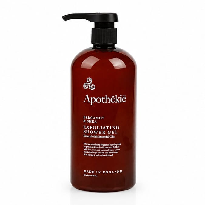 Apothekie Exfoliating Shower Gel 750ml - Bergamot & Shea