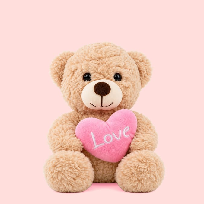 With Love Valentines Teddy Bear Plush
