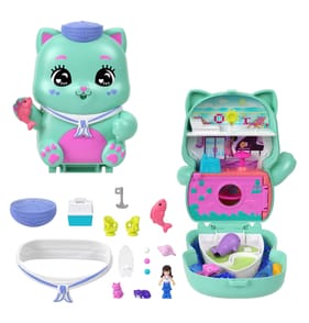 Polly Pocket Pocket World Dolls and Playset - Sail Kitty JCR37