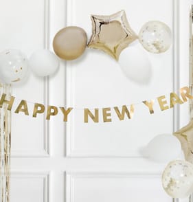 Happy New Year Bunting - Gold